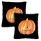 Jack O'Lantern On Black Decorative Halloween Indoor/Outdoor Pillow Cover (set of 2)